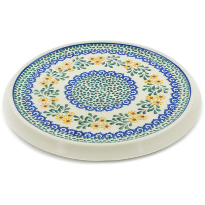 Polish Pottery Cutting Board 8&quot; Summer Day