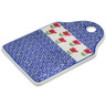 Polish Pottery Cutting Board 9&quot; Wind-blown Poppies