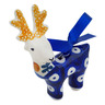 Polish Pottery Deer Ornament 3&quot; Mosquito