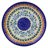 Polish Pottery Dessert Plate 7&frac12;-inch Blue Cornflower