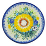 Polish Pottery Dessert Plate 7&frac12;-inch Bright Blooms UNIKAT