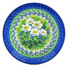 Polish Pottery Dessert Plate Angelic Anemones UNIKAT