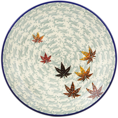 Polish Pottery Dessert Plate Autumn Breeze