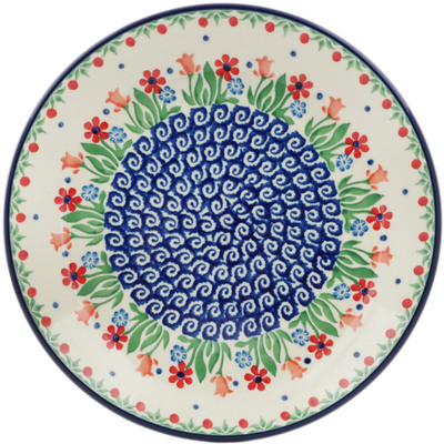 Polish Pottery Dessert Plate Babcia&#039;s Garden
