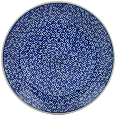 Polish Pottery Dessert Plate Baltic Blue