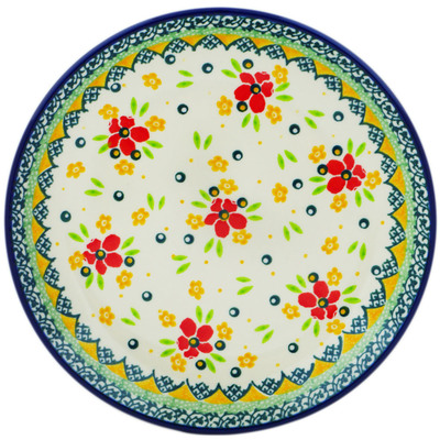 Polish Pottery Dessert Plate Blooming Spring