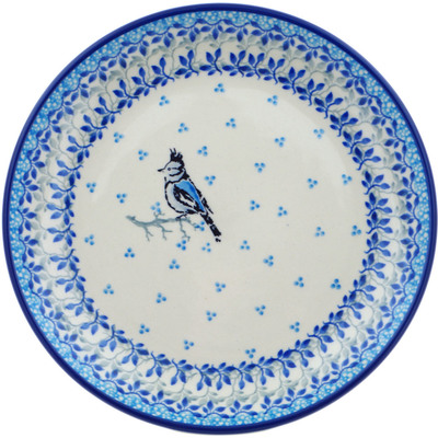 Polish Pottery Dessert Plate Blue Grove