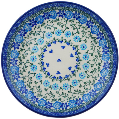 Polish Pottery Dessert Plate Blue Serenity
