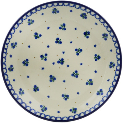 Polish Pottery Dessert Plate Blueberry Stars