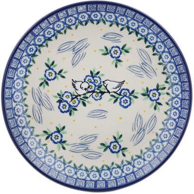 Polish Pottery Dessert Plate Doves In Love