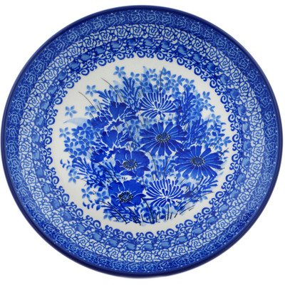 Polish Pottery Dessert Plate Dreams In Blue UNIKAT