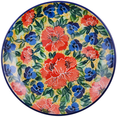 Polish Pottery Dessert Plate Flowers Collected On A Sunny Day UNIKAT