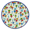 Polish Pottery Dessert Plate Fun Time UNIKAT