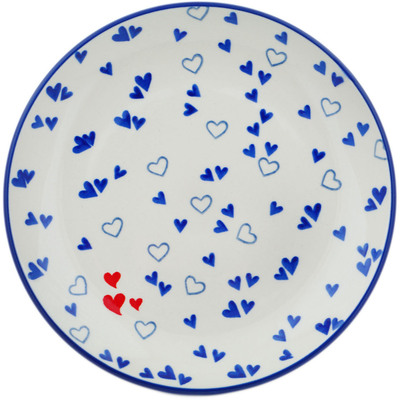 Polish Pottery Dessert Plate Heart Full
