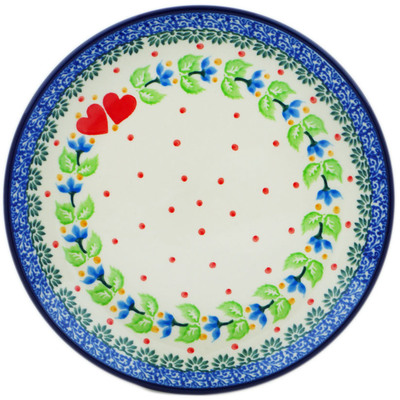 Polish Pottery Dessert Plate Love Ivy