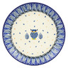 Polish Pottery Dessert Plate Pastel Hooter UNIKAT