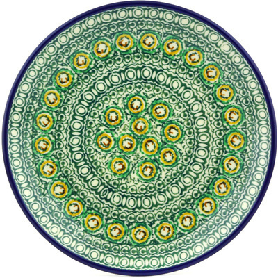 Polish Pottery Dessert Plate Persian Bloom UNIKAT