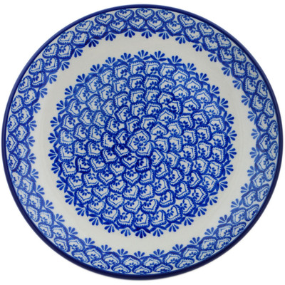 Polish Pottery Dessert Plate Sensational Blue Splendor