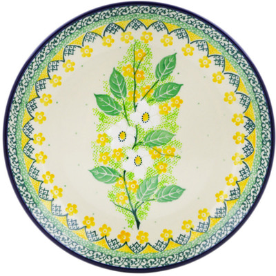 Polish Pottery Dessert Plate Spring On The Branch UNIKAT