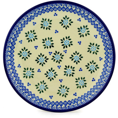Polish Pottery Dinner Plate 10&frac12;-inch Aster Dots