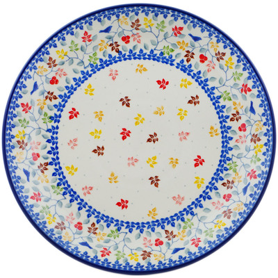 Polish Pottery Dinner Plate 10&frac12;-inch Autumn&#039;s Arrival