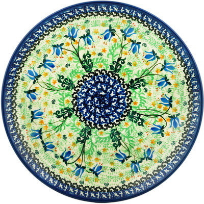 Polish Pottery Dinner Plate 10&frac12;-inch Bell Flower Delight UNIKAT