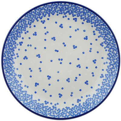 Polish Pottery Dinner Plate 10&frac12;-inch Blowing Bubbles