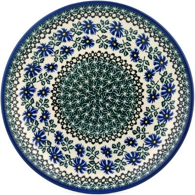 Polish Pottery Dinner Plate 10&frac12;-inch Blue Chicory