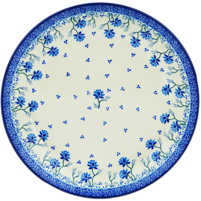 Polish Pottery Dinner Plate 10&frac12;-inch Blue Grapevine