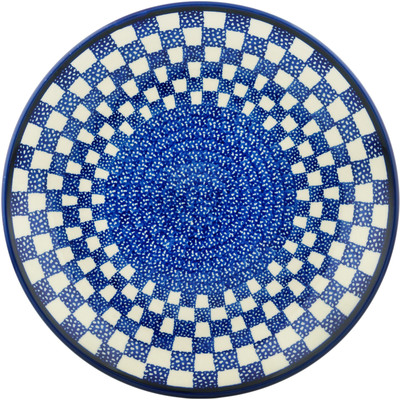 Polish Pottery Dinner Plate 10&frac12;-inch Blue Picnic