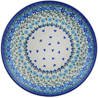 Polish Pottery Dinner Plate 10&frac12;-inch Blue Serenity