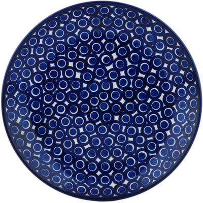 Polish Pottery Dinner Plate 10&frac12;-inch Blueberry Peacock