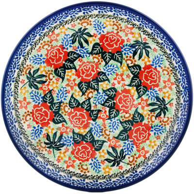Polish Pottery Dinner Plate 10&frac12;-inch Bold Passion UNIKAT