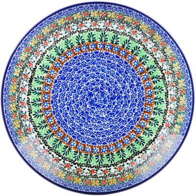 Polish Pottery Dinner Plate 10&frac12;-inch Colorful Dreams UNIKAT