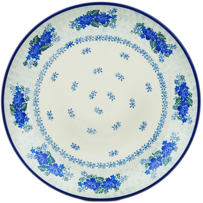 Polish Pottery Dinner Plate 10&frac12;-inch Cornflower Wind UNIKAT