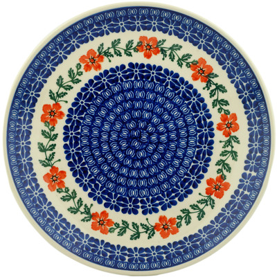 Polish Pottery Dinner Plate 10&frac12;-inch Cosmos Chain