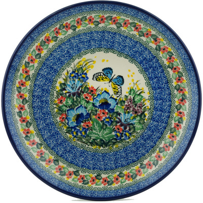 Polish Pottery Dinner Plate 10&frac12;-inch Cottage Garden UNIKAT