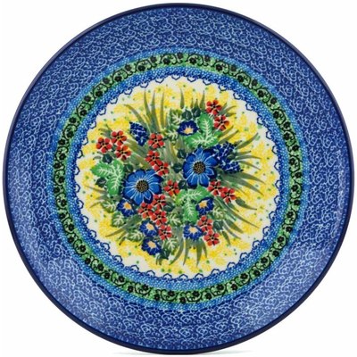 Polish Pottery Dinner Plate 10&frac12;-inch Country Garden UNIKAT