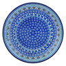 Polish Pottery Dinner Plate 10&frac12;-inch Crocheted Granny Squares