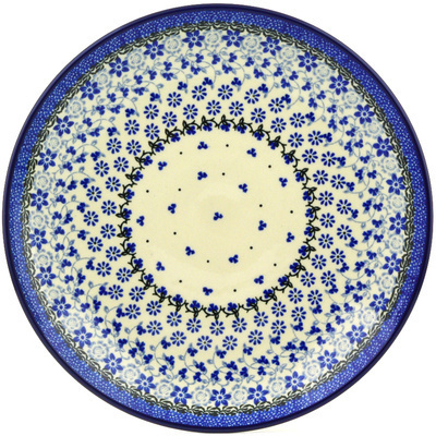 Polish Pottery Dinner Plate 10&frac12;-inch Daisy Blues