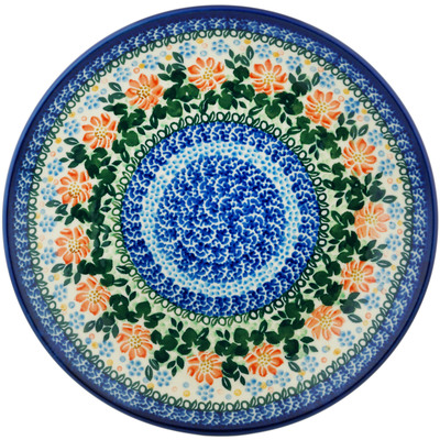 Polish Pottery Dinner Plate 10&frac12;-inch Daisy Shuffle UNIKAT