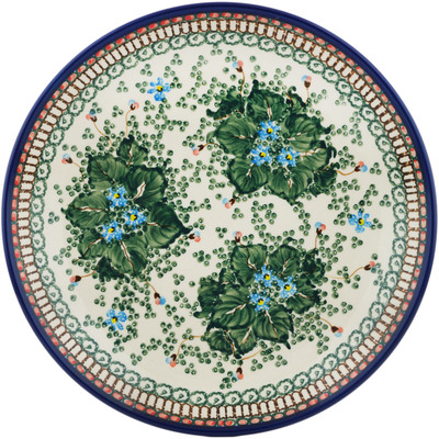 Polish Pottery Dinner Plate 10&frac12;-inch Emerald Berries UNIKAT