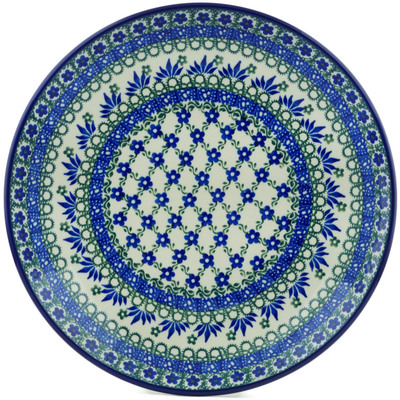 Polish Pottery Dinner Plate 10&frac12;-inch Floral Lace UNIKAT