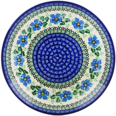 Polish Pottery Dinner Plate 10&frac12;-inch Floral Summer Wreath
