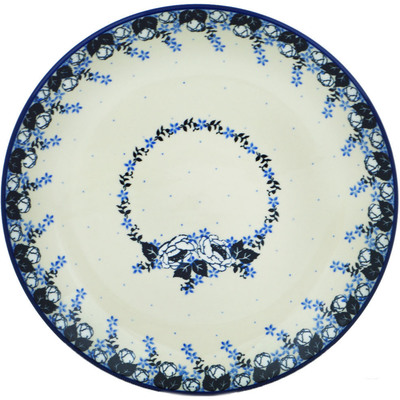 Polish Pottery Dinner Plate 10&frac12;-inch Flowers At Dusk