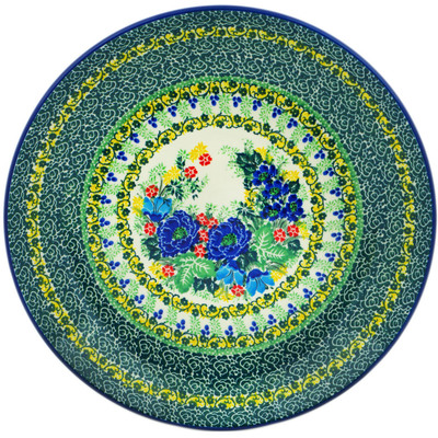 Polish Pottery Dinner Plate 10&frac12;-inch Garden Of Eve UNIKAT