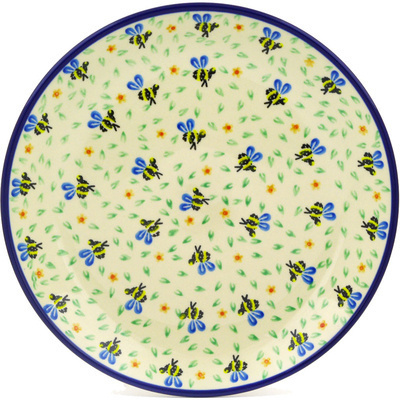 Polish Pottery Dinner Plate 10&frac12;-inch Honey Bee