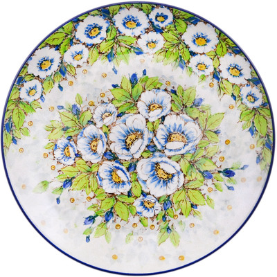 Polish Pottery Dinner Plate 10&frac12;-inch Little Wild Field Flowers UNIKAT
