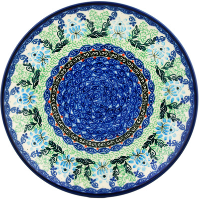 Polish Pottery Dinner Plate 10&frac12;-inch Lotus Shores UNIKAT