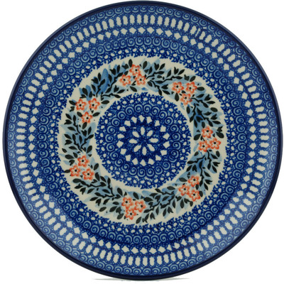 Polish Pottery Dinner Plate 10&frac12;-inch Lovely Sequence UNIKAT